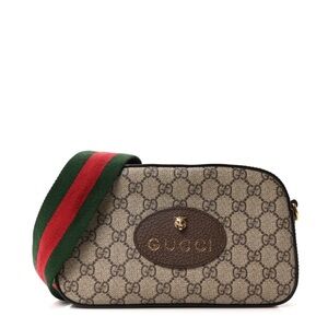 Gucci Neo GG Supreme Monogram Crossbody with Green-Red Web